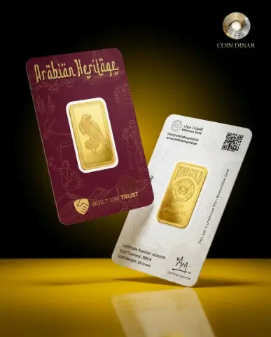 Emirates Gold 20g Gold Bar - The Falcon Collection