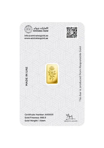 Emirates Gold 1g Gold Bar - Certified Bar - Image 3