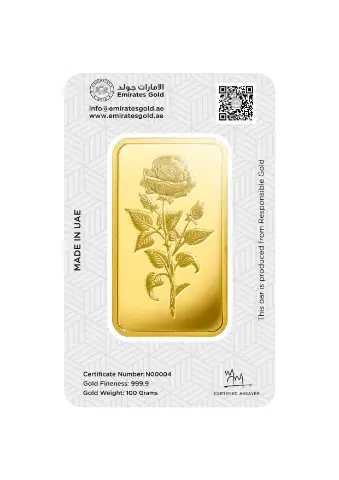 Emirates Gold 100g Gold Bar - Certified Bar - Image 3